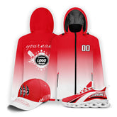 Custom Baseball Outerwear Hat and Shoes Combo Offer Personalized Combo ZH-E025023-21
